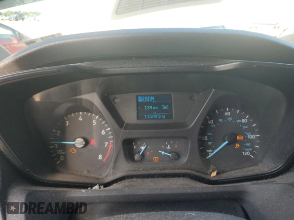 2015 Ford Transit Cargo with VIN 1FTNR1ZM4FKA33992, listed as a Copart auction lot 74308214 with 115,095 mi miles and Salvage Title. Bid and sale history available at DreamBid. Image 9.