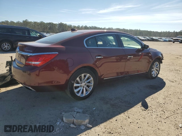 2016 Buick LaCrosse Leather with VIN 1G4GB5G37GF125120, listed as a Copart auction lot 42061755 with 189,855 mi miles and Salvage Title. Bid and sale history available at carsss.com. Image 3.