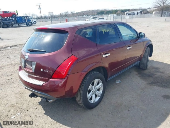 2006 Nissan Murano SL with VIN JN8AZ08W66W519356, listed as a IAAI auction lot 41846733 with 199,363 mi miles. Bid and sale history available at carsss.com. Image 4.