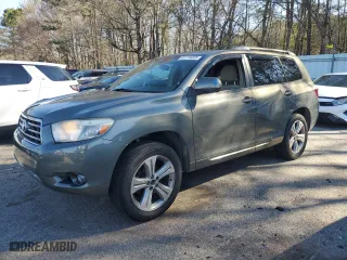 2008 Toyota Highlander Sport with VIN JTEDS43AX82034370, listed as a Copart auction lot 47774225 with 187,617 mi miles and Salvage Title. Bid and sale history available at carsss.com. Image 1.