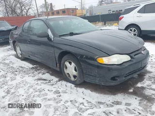 2003 Chevrolet Monte Carlo LS with VIN 2G1WW12E339406400, listed as a IAAI auction lot 41482814 with 190,982 mi miles. Bid and sale history available at carsss.com. Image 1.