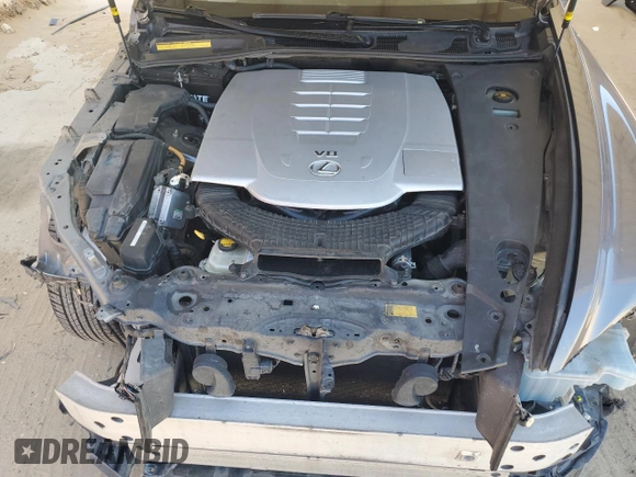 2014 Lexus LS 460 L with VIN JTHGL5EF8E5052422, listed as a Copart auction lot 69878164 with 163,153 mi miles and Salvage title. Bid and sale history available at DreamBid. Image 11.