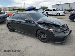 2025 Honda Civic Sport with VIN 2HGFE2F57SH565582, listed as a Copart auction lot 54272685 with 2,902 mi miles and Salvage title. Bid and sale history available at DreamBid. Image 4.