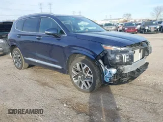 2023 Hyundai Santa Fe Calligraphy with VIN 5NMS54AL7PH517820, listed as a IAAI auction lot 41048639 with 19,938 mi miles. Bid and sale history available at carsss.com. Image 1.