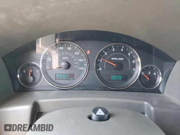 2006 Jeep Commander with VIN 1J8HG48N06C274675, listed as a Copart auction lot 54521835 with 134,587 mi miles and Salvage Title. Bid and sale history available at DreamBid. Image 9.