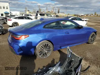 2023 BMW 4 Series 430i xDrive z VIN WBA73AP01PCL59557, wystawiony jako Copart lot #76059444 z przebiegiem 16 782 mil mil oraz Szkoda całkowita • Salvage title. Historia ofert i sprzedaży dostępna na DreamBid. Obrazek 3.