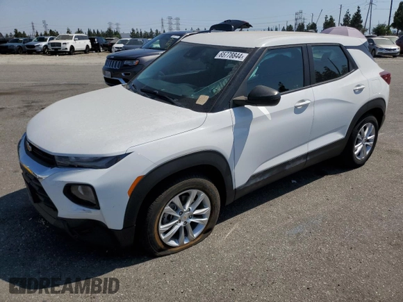2021 Chevrolet TrailBlazer LS with VIN KL79MMS2XMB021138, listed as a Copart auction lot 65778844 with 30,309 mi miles and Salvage Title. Bid and sale history available at DreamBid. Image 1.