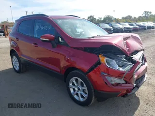 2020 Ford EcoSport SE with VIN MAJ6S3GL5LC324432, listed as a IAAI auction lot 40716421 with 25,545 mi miles. Bid and sale history available at carsss.com. Image 1.