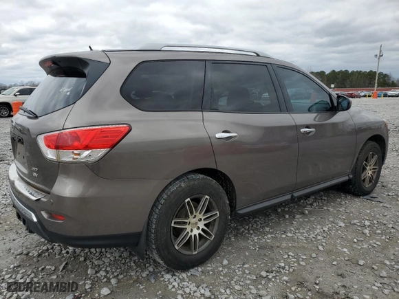 2014 Nissan Pathfinder Platinum with VIN 5N1AR2MM0EC669955, listed as a Copart auction lot 47870465 with 116,393 mi miles and Salvage Title. Bid and sale history available at carsss.com. Image 3.