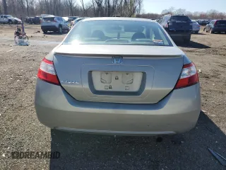 2008 Honda Civic Cpe EX-L with VIN 2HGFG12918H563672, listed as a Copart auction lot 51579475 with 184,584 mi miles and Salvage Title. Bid and sale history available at carsss.com. Image 6.