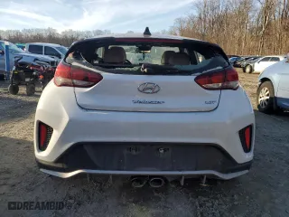 2019 Hyundai Veloster Turbo R-Spec with VIN KMHTH6AB7KU013196, listed as a Copart auction lot 46281785 with 117,555 mi miles and Salvage Title. Bid and sale history available at carsss.com. Image 6.