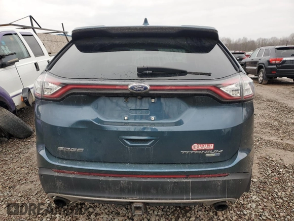 2016 Ford Edge Titanium with VIN 2FMPK4K94GBB08895, listed as a Copart auction lot 83785604 with 152,684 mi miles and Non Repairable. Bid and sale history available at DreamBid. Image 6.