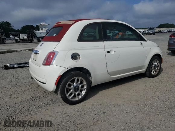 2013 FIAT 500 Pop with VIN 3C3CFFDR0DT514872, listed as a Copart auction lot 59517625 with 137,710 mi miles and Salvage title. Bid and sale history available at DreamBid. Image 3.