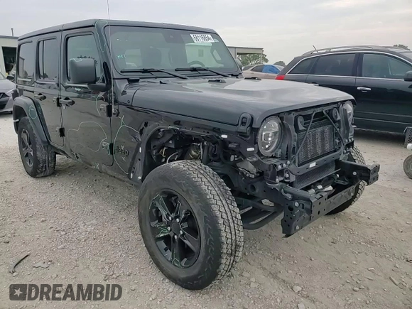 2021 Jeep Wrangler Unlimited Sahara Altitude with VIN 1C4HJXEGXMW671418, listed as a Copart auction lot 68116854 with 38,680 mi miles and Salvage title. Bid and sale history available at DreamBid. Image 11.