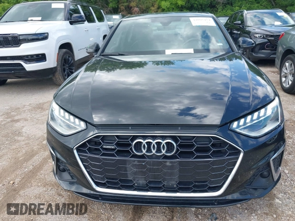 2023 Audi A4 S line Premium Plus with VIN WAUEAAF45PN016577, listed as a IAAI auction lot 42097454 with 55,676 mi miles and . Bid and sale history available at DreamBid. Image 12.