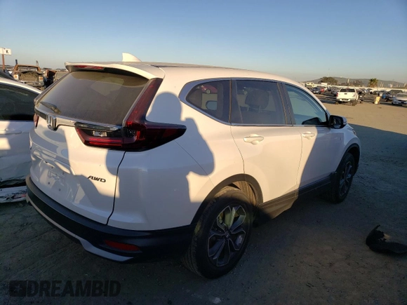 2020 Honda CR-V EX with VIN 2HKRW2H59LH673670, listed as a Copart auction lot 38844093 with 20,927 mi miles and . Bid and sale history available at DreamBid. Image 3.
