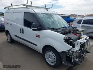 2020 Ram ProMaster City Cargo Van Tradesman with VIN ZFBHRFAB3L6P28346, listed as a IAAI auction lot 41905921 with 76,980 mi miles. Bid and sale history available at carsss.com. Image 1.