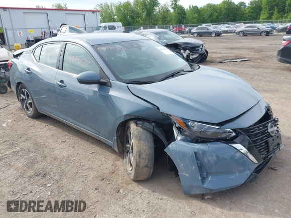 2024 Nissan Sentra SV with VIN 3N1AB8CV1RY258697, listed as a IAAI auction lot 42341520 with 17,697 mi miles and . Bid and sale history available at DreamBid. Image 1.