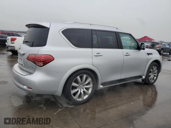 2011 Infiniti QX56 7-passenger with VIN JN8AZ2NE7B9006116, listed as a Copart auction lot 83417134 with 136,200 mi miles and Clean Title. Bid and sale history available at carsss.com. Image 3.