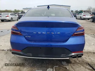 2022 Genesis G70 2.0T with VIN KMTG34TA2NU087158, listed as a Copart auction lot 51436075 with 30,069 mi miles and Salvage Title. Bid and sale history available at carsss.com. Image 6.