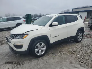 2019 Jeep Compass Latitude with VIN 3C4NJDBB7KT651141, listed as a Copart auction lot 46634065 with 76,113 mi miles and Clean Title. Bid and sale history available at carsss.com. Image 1.