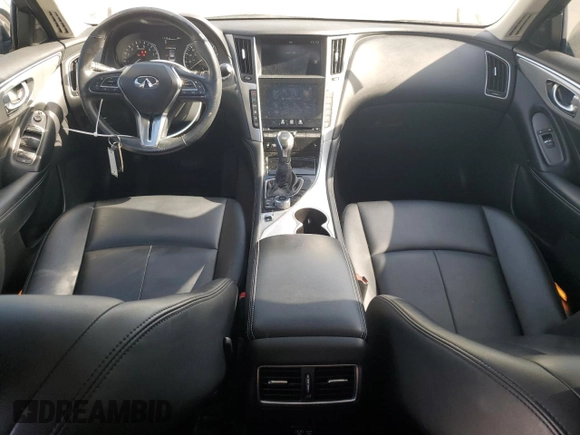 2021 Infiniti Q50 3.0t LUXE with VIN JN1EV7BP3MM701546, listed as a Copart auction lot 46656405 with 41,267 mi miles and Salvage Title. Bid and sale history available at carsss.com. Image 8.