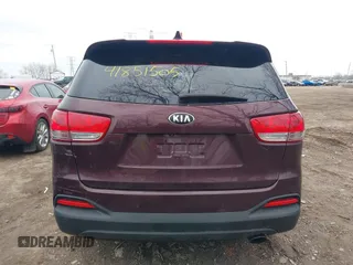 2017 Kia Sorento LX with VIN 5XYPG4A37HG217416, listed as a IAAI auction lot 41851505 with 109,140 mi miles and . Bid and sale history available at carsss.com. Image 16.