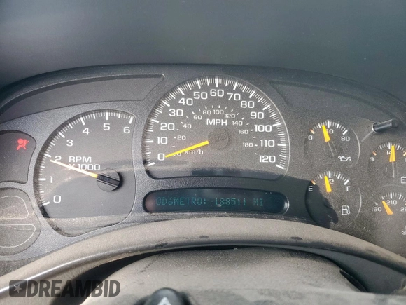 2005 Chevrolet Suburban LT with VIN 3GNEC16Z95G257855, listed as a Copart auction lot 61812335 with 188,511 mi miles and Salvage title. Bid and sale history available at DreamBid. Image 9.