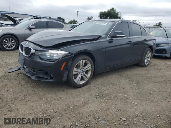 2017 BMW 3 Series 330i z VIN WBA8B9G5XHNU51693, wystawiony jako Copart lot #55161135 z przebiegiem 99 349 mil mil oraz Szkoda całkowita • Salvage title. Historia ofert i sprzedaży dostępna na DreamBid. Obrazek 1.