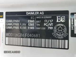 2018 Mercedes-Benz E 400 with VIN WDD1J6GB6JF040681, listed as a Copart auction lot 47460785 with 102,617 mi miles and Salvage Title. Bid and sale history available at DreamBid. Image 13.