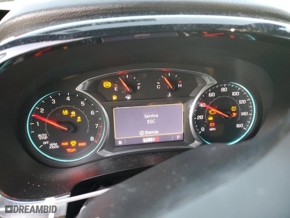 2022 Chevrolet Traverse RS with VIN 1GNEVJKW1NJ139268, listed as a Copart auction lot 88719675 with 52,851 mi miles and Salvage Title. Bid and sale history available at carsss.com. Image 9.