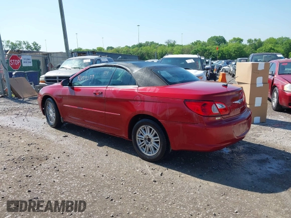 2008 Chrysler Sebring Touring with VIN 1C3LC55R08N643668, listed as a IAAI auction lot 42139359 with 145,984 mi miles and . Bid and sale history available at DreamBid. Image 3.