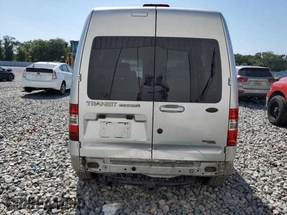 2013 Ford Transit Connect XLT with VIN NM0KS9BN1DT158199, listed as a Copart auction lot 56930665 with 191,534 mi miles and Salvage title. Bid and sale history available at DreamBid. Image 6.