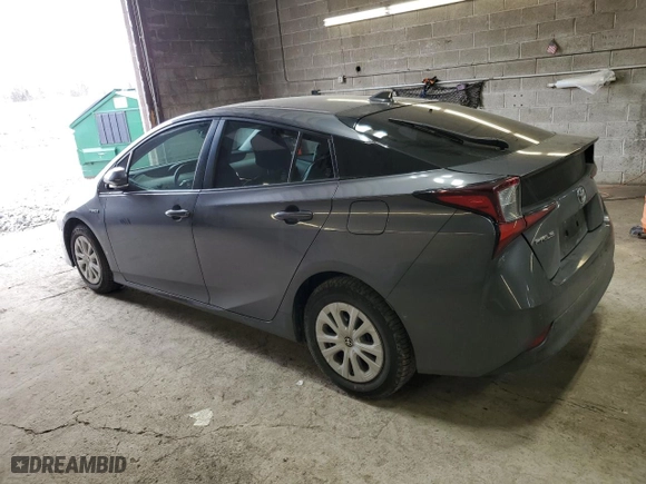 2019 Toyota Prius L Eco with VIN JTDKARFU9K3094322, listed as a Copart auction lot 48895445 with 49,430 mi miles and Salvage Title. Bid and sale history available at carsss.com. Image 2.