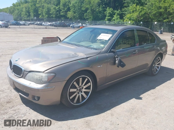 2008 BMW 7 Series 750i with VIN WBAHL83568DT14138, listed as a IAAI auction lot 42369441 with 96,101 mi miles and . Bid and sale history available at DreamBid. Image 17.