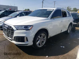 2020 Audi Q7 Premium with VIN WA1AJAF76LD011359, listed as a Copart auction lot 71723414 with 158,622 mi miles and Salvage Title. Bid and sale history available at carsss.com. Image 1.