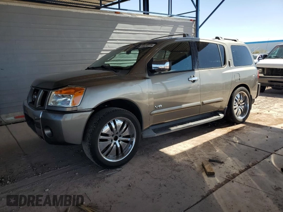 2006 Nissan Armada LE z VIN 5N1AA08A16N735303, wystawiony jako Copart lot #48530375 z przebiegiem 205 052 mil mil oraz Szkoda całkowita • Salvage title. Historia ofert i sprzedaży dostępna na DreamBid. Obrazek 1.