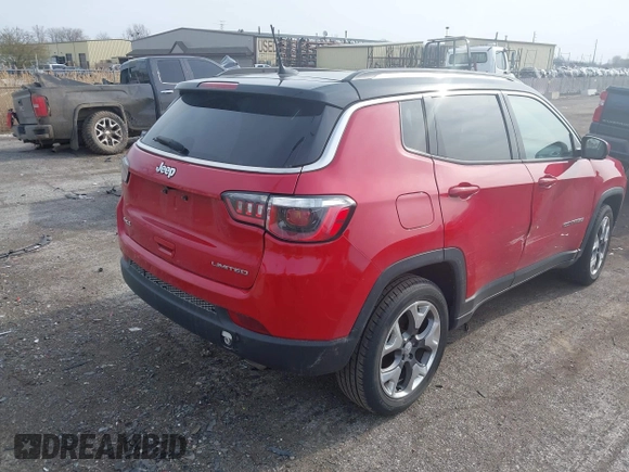 2019 Jeep Compass Limited z VIN 3C4NJDCB8KT638591, wystawiony jako IAAI lot #42022564 z przebiegiem 46 802 mil mil oraz . Historia ofert i sprzedaży dostępna na DreamBid. Obrazek 4.