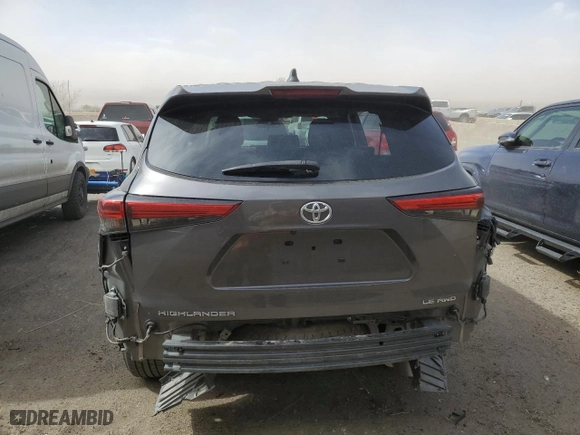 2023 Toyota Highlander L with VIN 5TDKDRBH6PS502670, listed as a Copart auction lot 47440035 with 30,852 mi miles and Salvage Title. Bid and sale history available at carsss.com. Image 6.
