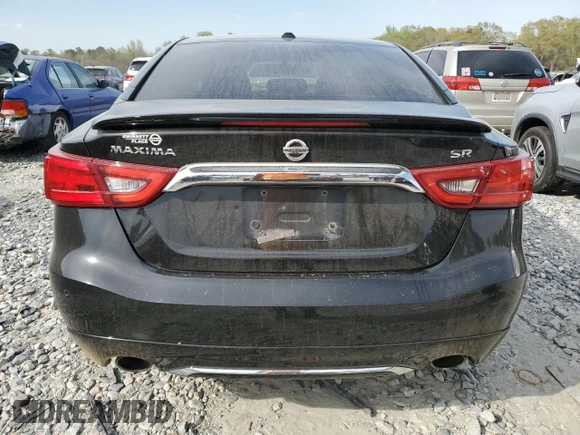2017 Nissan Maxima SV with VIN 1N4AA6AP3HC452802, listed as a Copart auction lot 50553295 with 189,349 mi miles and Salvage Title. Bid and sale history available at DreamBid. Image 6.