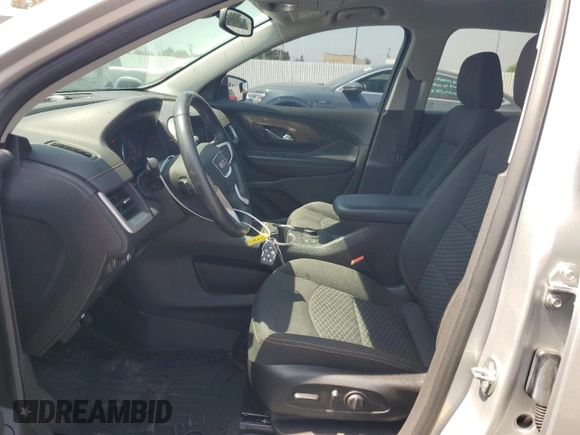 2019 GMC Terrain SLE with VIN 3GKALMEV4KL250147, listed as a Copart auction lot 61103705 with 33,499 mi miles and Salvage title. Bid and sale history available at DreamBid. Image 7.
