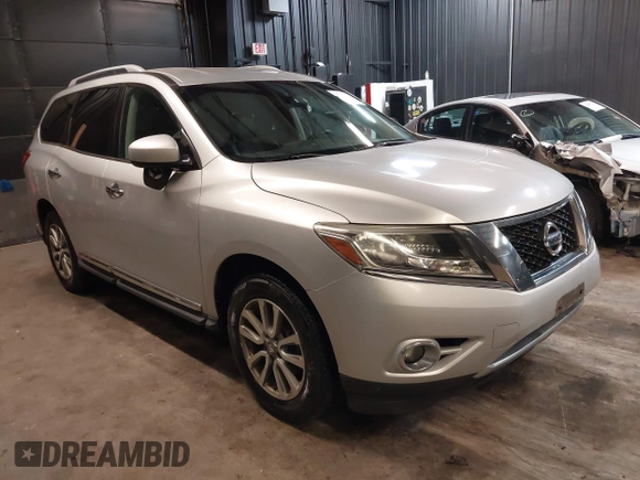 2014 Nissan Pathfinder S with VIN 5N1AR2MM8EC603377, listed as a IAAI auction lot 42259958 with 95,626 mi miles and . Bid and sale history available at DreamBid. Image 1.