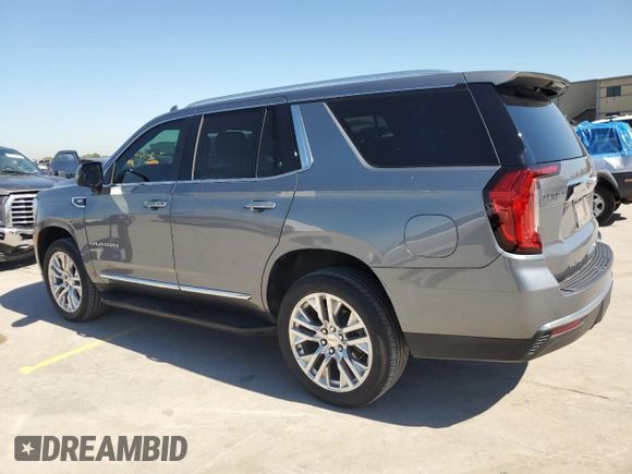 2021 GMC Yukon SLT with VIN 1GKS1BKD0MR157857, listed as a Copart auction lot 72684764 with 25,169 mi miles and Salvage Title. Bid and sale history available at carsss.com. Image 2.