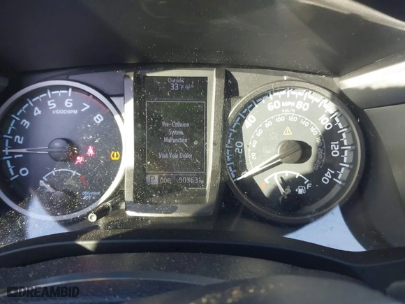 2019 Toyota Tacoma 4WD SR5 with VIN 3TMDZ5BN5KM078383, listed as a IAAI auction lot 38651345 with 50,363 mi miles. Bid and sale history available at carsss.com. Image 7.