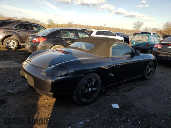 2002 Porsche Boxster with VIN WP0CA29872U623187, listed as a Copart auction lot 42867595 with 147,224 mi miles and Clean title. Bid and sale history available at DreamBid. Image 3.
