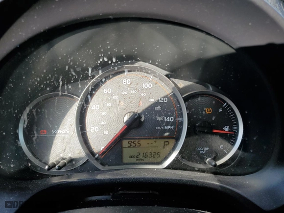 2012 Toyota Yaris L with VIN JTDKTUD38CD507298, listed as a Copart auction lot 43578355 with 216,329 mi miles and Salvage Title. Bid and sale history available at carsss.com. Image 9.