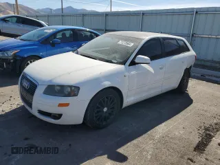2008 Audi A3 with VIN WAUNF78P28A151827, listed as a Copart auction lot 71273564 with 181,655 mi miles and Salvage Title. Bid and sale history available at carsss.com. Image 1.