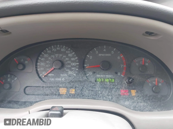 2002 Ford Mustang GT Deluxe with VIN 1FAFP42X92F200811, listed as a IAAI auction lot 41778205 with 107,187 mi miles. Bid and sale history available at carsss.com. Image 7.