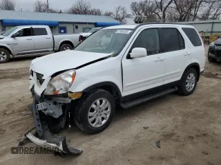 2005 Honda CR-V EX SE with VIN JHLRD789X5C010454, listed as a Copart auction lot 47484365 with 137,572 mi miles and Salvage Title. Bid and sale history available at carsss.com. Image 1.