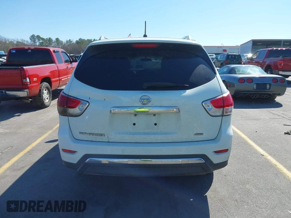 2016 Nissan Pathfinder Platinum with VIN 5N1AR2MM2GC643957, listed as a IAAI auction lot 41650970 with 165,177 mi miles. Bid and sale history available at carsss.com. Image 16.
